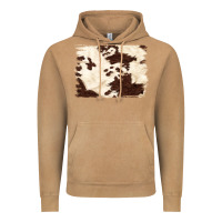 Vintage Camel brown cowhide background Vintage Hoodie - NancyCooperArtShop