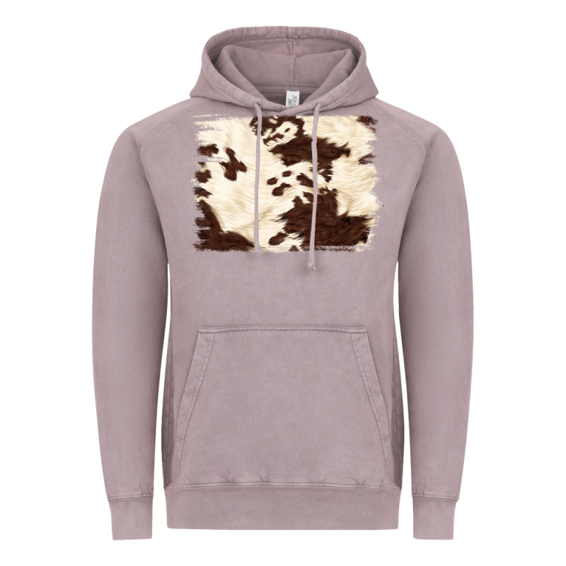 Brown Cowhide Background Vintage Hoodie by NancyCooperArtShop | Teevron