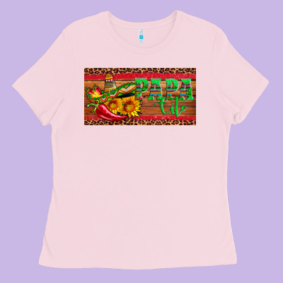 Papa Cito  License Plate Template Ladies Tee Designed By Artiststas