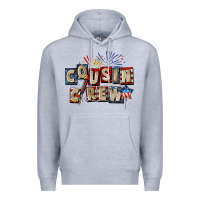 Heather Grey Cousin crew 4th of july Premium Hoodie - CowGirlArtShop