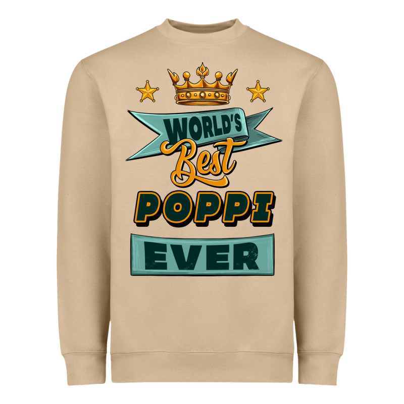 World's Best Poppi Ever Heavyweight Sweatshirt by Jasminsmagicworld | Teevron