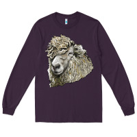 Plum lincoln sheep head Long Sleeve Tee - LillyAllenDesigns