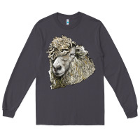 Smoke lincoln sheep head Long Sleeve Tee - LillyAllenDesigns
