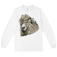 White lincoln sheep head Long Sleeve Tee - LillyAllenDesigns