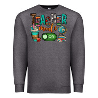 Charcoal Heather teacher mode on Premium Sweatshirt - OliviaCreatesArt