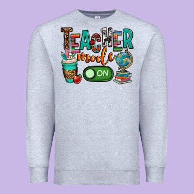 Teacher Mode On Premium Sweatshirt Designed By Oliviacreatesart