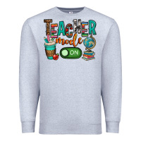 Heather Grey teacher mode on Premium Sweatshirt - OliviaCreatesArt