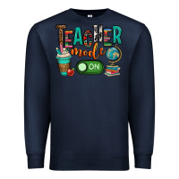Navy teacher mode on Premium Sweatshirt - OliviaCreatesArt