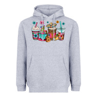 Heather Grey mexico fiesta coffee cups Heavyweight Hoodie - OliviaCreatesArt