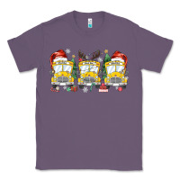 Lavender christmas school bus Classic Tee - MaliasSmallBusiness