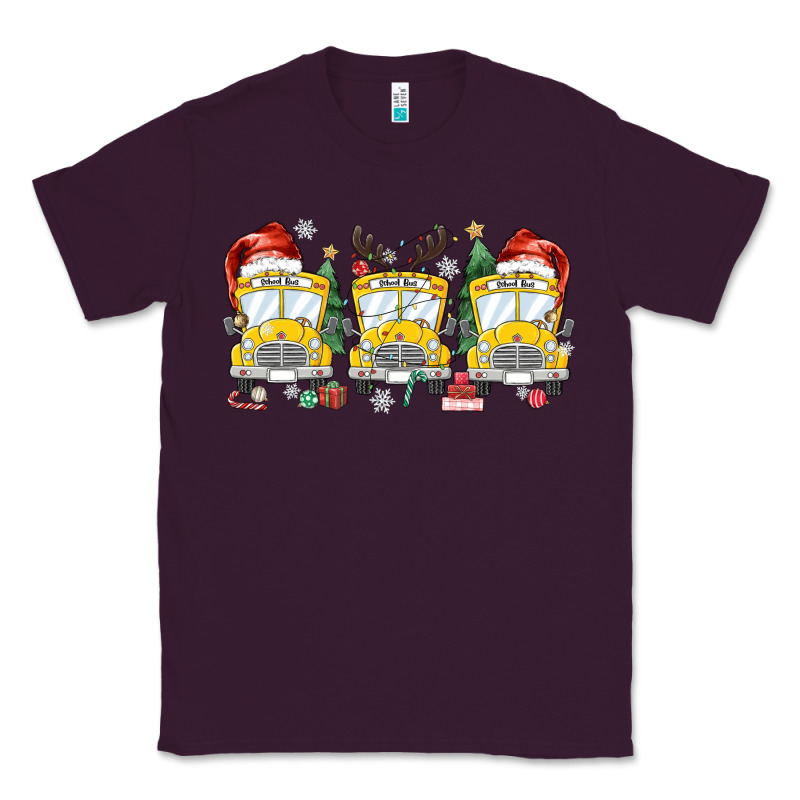 Christmas School Bus Classic Tee by MaliasSmallBusiness | Teevron