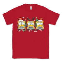 Red christmas school bus Classic Tee - MaliasSmallBusiness