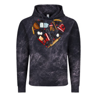 Cloud Black bake tools hearts Vintage Hoodie - NancyCooperArtShop