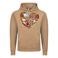 Vintage Coffee bake tools hearts Vintage Hoodie - NancyCooperArtShop