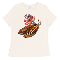 Bone cacao beans and flowers Ladies Tee - AdoDesignShop