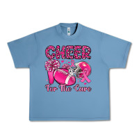 Pebble Blue cheer for the cure Urban Heavy Tee - MaliasSmallBusiness