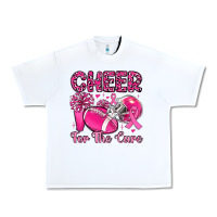 White cheer for the cure Urban Heavy Tee - MaliasSmallBusiness