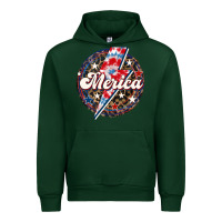 Forest Green Western Merica Patriotic 4th of July Urban Hoodie - LillyAllenDesigns