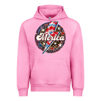 Fuchsia Pink Western Merica Patriotic 4th of July Urban Hoodie - LillyAllenDesigns