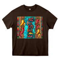 Chocolate Brown fiesta with pepper Heavy Core Tee - Artiststas
