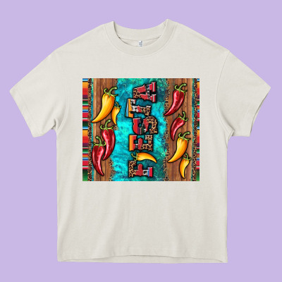 Fiesta With Pepper Heavy Core Tee Designed By Artiststas