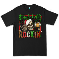 Black jingle bell rockin skeleton christmas Premium Tee - Jasminsmagicworld
