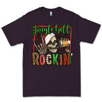 Plum jingle bell rockin skeleton christmas Premium Tee - Jasminsmagicworld