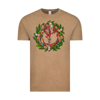 Vintage Coffee Christmas peace Vintage Tee - MaliasSmallBusiness