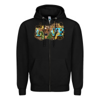 Black Love baby Cow Zipper Hoodie - HowdyJamesFarm