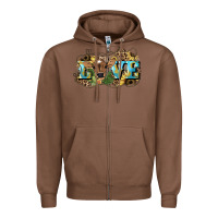 Chestnut Love baby Cow Zipper Hoodie - HowdyJamesFarm