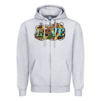 Heather Grey Love baby Cow Zipper Hoodie - HowdyJamesFarm