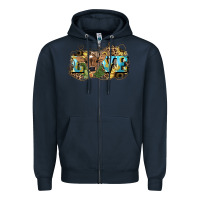 Navy Love baby Cow Zipper Hoodie - HowdyJamesFarm