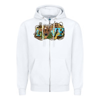 White Love baby Cow Zipper Hoodie - HowdyJamesFarm