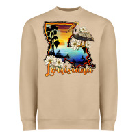 Mushroom louisiana  sunset map magnolia Heavyweight Sweatshirt - BarkalooDesign