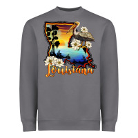 Storm louisiana  sunset map magnolia Heavyweight Sweatshirt - BarkalooDesign