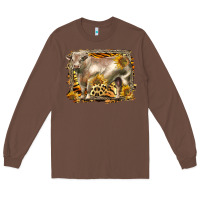 Chestnut western charolais bull Long Sleeve Tee - LillyAllenDesigns
