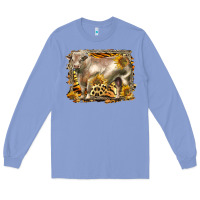 Colony Blue western charolais bull Long Sleeve Tee - LillyAllenDesigns