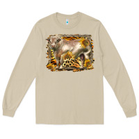 Mushroom western charolais bull Long Sleeve Tee - LillyAllenDesigns