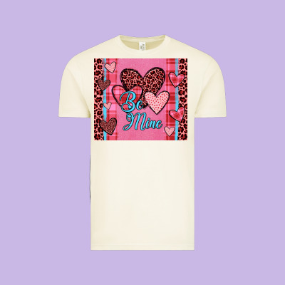 Be Mine Heart Tumbler Vintage Tee Designed By Jahusdesignshop
