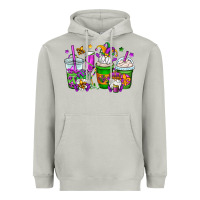 Moon Dust mardi gras gnomes coffee cups Heavyweight Hoodie - OliviaCreatesArt