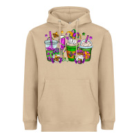 Mushroom mardi gras gnomes coffee cups Heavyweight Hoodie - OliviaCreatesArt