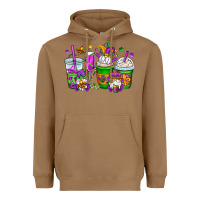 Toasted Coconut mardi gras gnomes coffee cups Heavyweight Hoodie - OliviaCreatesArt
