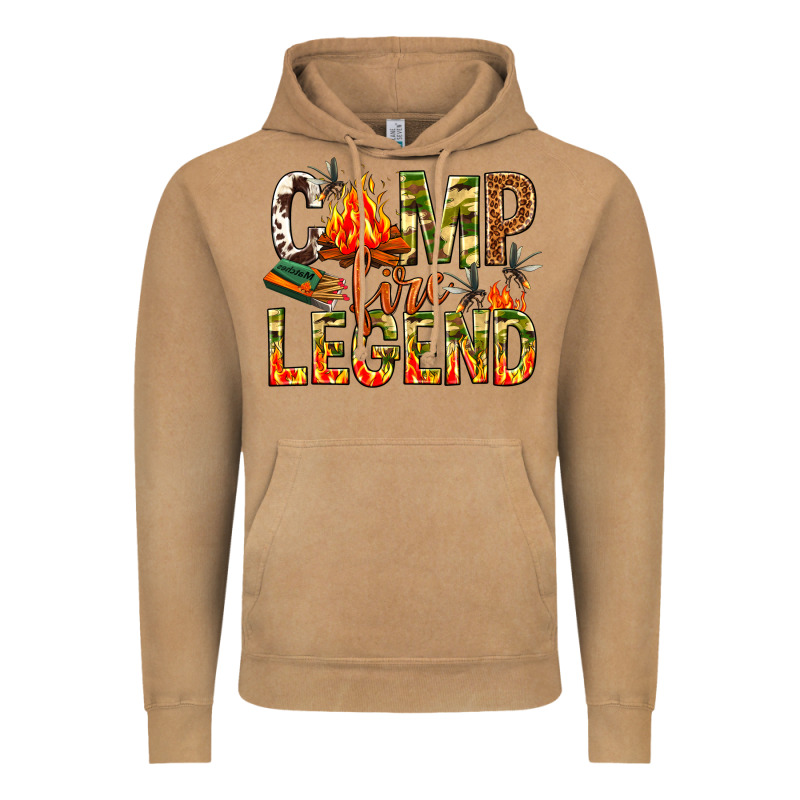 Camp Fire Legend Vintage Hoodie by NancyCooperArtShop | Teevron