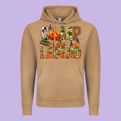 Camp Fire Legend Vintage Hoodie Designed By Nancycooperartshop