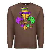 Chestnut fleur de lis Premium Sweatshirt - OliviaCreatesArt