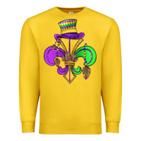Lemon fleur de lis Premium Sweatshirt - OliviaCreatesArt