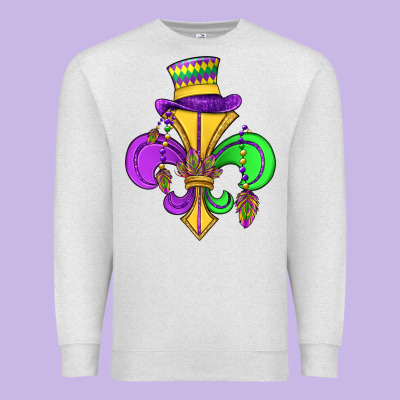 Fleur De Lis Premium Sweatshirt Designed By Oliviacreatesart