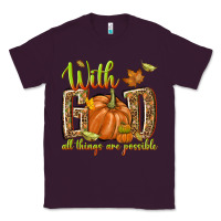 Plum with god all things are possible Classic Tee - NancyCooperArtShop