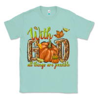 Seafoam with god all things are possible Classic Tee - NancyCooperArtShop