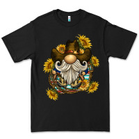 Black cowboy gnome sunflower rope Premium Tee - BarkalooDesign